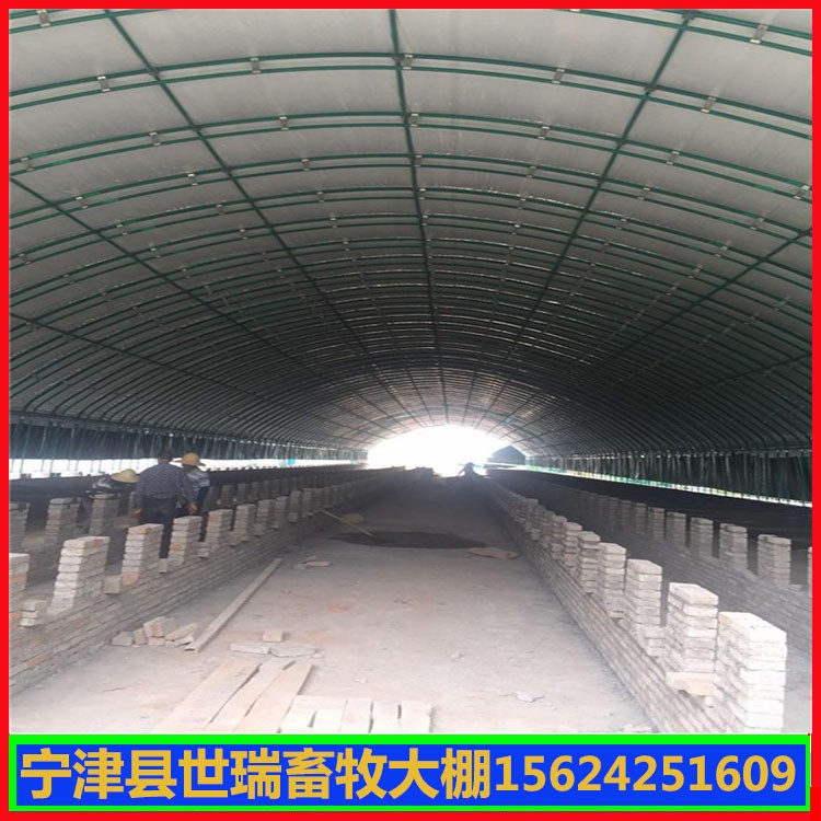 搭建养鸭棚价格 肉鸭养殖大棚建设 鸭舍大棚施工安装图2